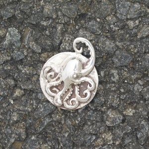 Sterling Handmade Octopus Pendant